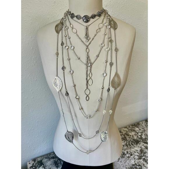 Alfani Jewelry - ALFANI Silver Tone Marcasite Necklace Lot